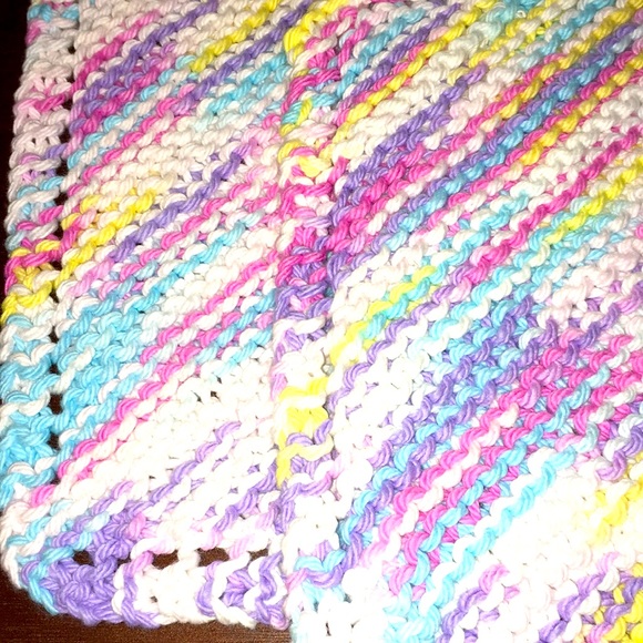 Handmade Organic Cotton Washcloth Duo - Picture 2 of 3